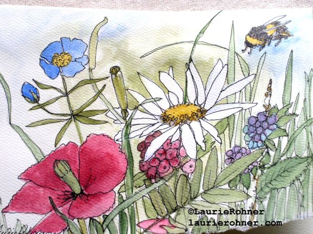 Garden Nature Art Card Botanical Watercolor buy at Between The Weeds